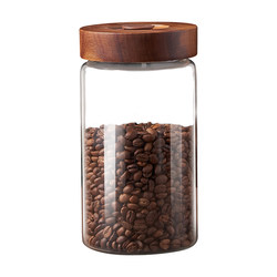 Food-Grade Coffee Bean Storage Jar, Glass Sealed Jar, Special Storage Jar for Coffee Powder, Tea and Tangerine Peel Storage Jar