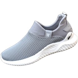 Pull back men's shoes 2023 spring and autumn new breathable double-layer mesh shoes men's sports running overshoes casual work shoes