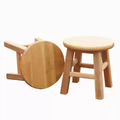 Household stool solid wood small stool changing shoe stool fashion household children's bench Adult Small chair height 25cm round stool