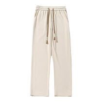 Pineapple plaid summer thin striped pants mens American style straight loose wide-leg casual trousers sports pants