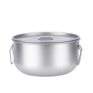 钛工匠户外纯钛汤锅套锅露营钛锅煮锅钛合金餐具钛烧水壶纯钛锅具