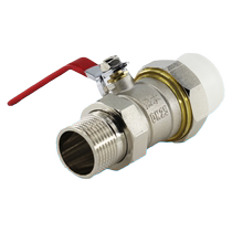 Tianyi Jinniu ppr single outer wire floor heating special return valve double live connection ppr water pipe valve water distributor 1 inch