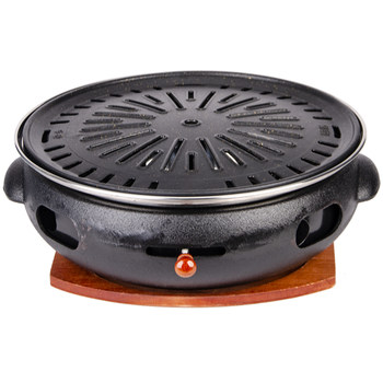 Carbon grill barbecue machine barbecue cast iron smokeless commercial