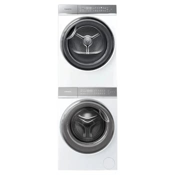 Casarte Light W2 Washer-Dryer Set C1 10W2Elu1+Ecgs10Fw2Eu1 Ice White 3D Transparent Drying