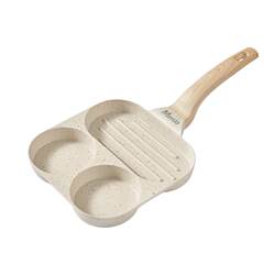 British Mingjue Non-Stick Frying Pan for Eggs and Burgers, Household Frying Pan, Breakfast Pan, Egg Frying Tool, Pancake Pan