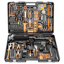 Komax Household Electric Drill Electric Hand Tool Set Hardware Electrician Special Repair Multi-Functional Tool Box Woodworking