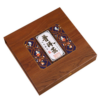 Imitation wood pu'er tea gift box qizi 357g single cake
