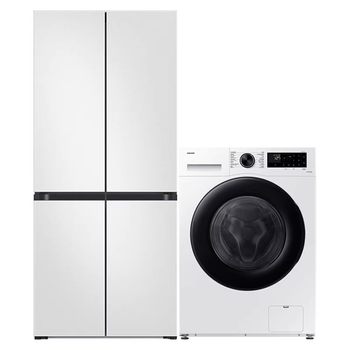 501l cross door refrigerator + 12kg washing machine fully automatic home