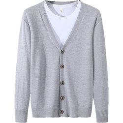 ເສື້ອຍືດຜູ້ຊາຍ JR JeansWest ແລະເສື້ອກັນຫນາວໃນລະດູໃບໄມ້ປົ່ງແລະດູໃບໄມ້ລົ່ນຂອງຜູ້ຊາຍໄວຫນຸ່ມເກົາຫຼີແບບງ່າຍດາຍສີແຂງ cardigan sweater sweater