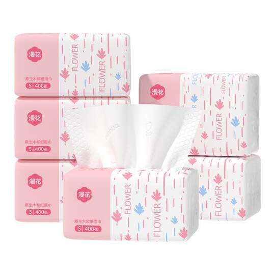 Manhua 30 Packs of Tissue Paper Dormitory Household Thickening