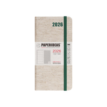 2026 eco-friendly cotton and linen covered weeks ledger