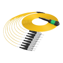 MPO-FC光纤跳线8芯12芯MPO转MPO FC尾纤OM3 OM4单模IDC定制MTP双工40 100G数据成品模块连接跳线