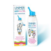 unimer high percolation 2 2% Sea brine nasal spray Child seawater nasal spray Baby nose cleaning French imports