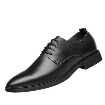 Casual leather shoes for boys, trendy korean style, youth business