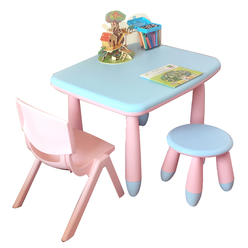 Anti-slip double layer anti-slip double layer thickened children's table and chair