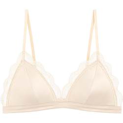 Glino French lingerie women's push-up lace sexy summer triangle cup ບາງຊຸດຊຸດຊັ້ນໃນເອິກຂະຫນາດນ້ອຍສີຂາວ