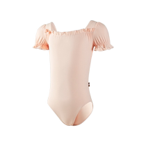 Small Jasmines new children dance practice Gymnastics Suit Girl Gymnastics short sleeve high-end small crowdsourced summer art exam