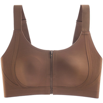 Front button zipper corset bra for large breasts to look smaller and prevent sagging