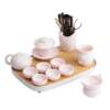 Ceramic pinch flower tea set women's exquisite tea set
