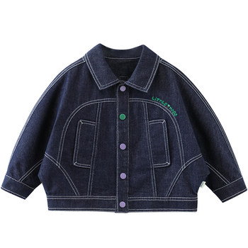 Qiqi bear baby jacket boys spring and autumn children's tops spring 2026 ແບບໃຫມ່