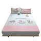 Summer cartoon ice silk mat three-piece set is machine washable