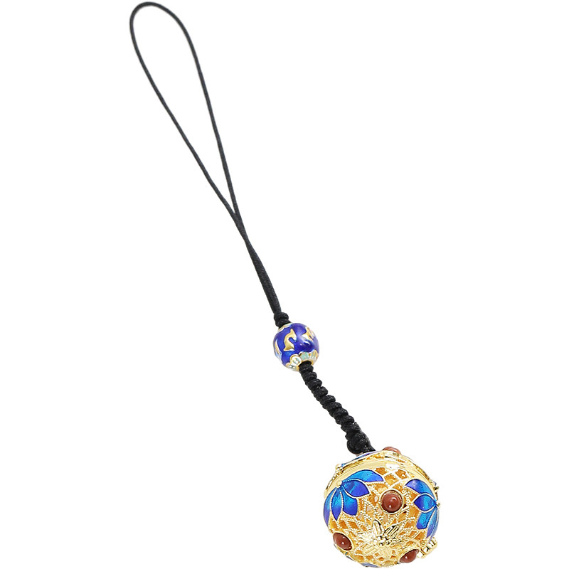 Enamel Chinese style pendant aromatherapy ball