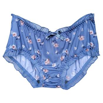 Caitian Underwear Women's Printed Ice Silk Milk High Waist Ultra Thin 30866 Big Size Hip Cover 31779 Quick Drying Flat Feet Free Shipping