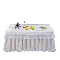Electric stove cover fire table cover rectangular tablecloth cover thickened and velvet winter coffee table electric fire cover new light luxury