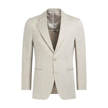 Suitsupply light brown linen blend suit