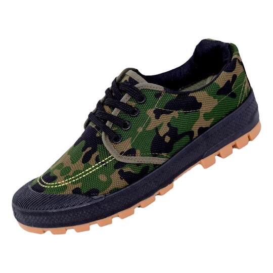 Beef tendon sole training shoes camouflage training shoes wear-resistant labor insurance