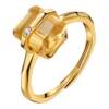Shi Shi Ji Natural Citrine Adjustable Square Ring