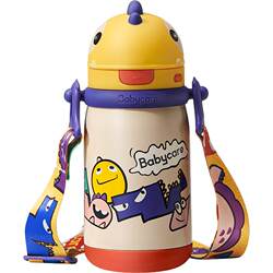 babycare dinosaur ຂອງເດັກນ້ອຍ thermos ຈອກເດັກນ້ອຍເດັກນ້ອຍນ້ໍາຈອກ sippy ຈອກການຮຽນຮູ້ການດື່ມຈອກ outing kettle ອະນຸບານ