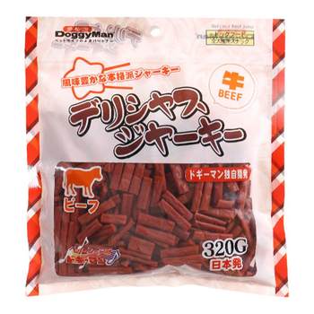 Japanese Dogman Dog Snacks Excellent Meat Strips and Jerky 320g Beef Chicken Teddy Snacks Dog Training Snacks