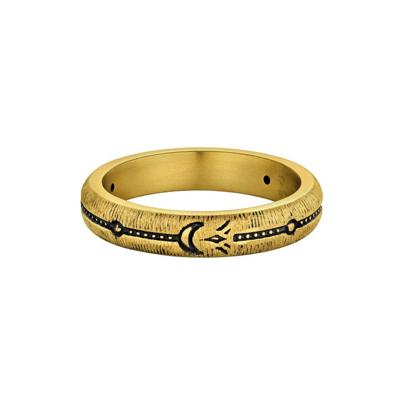 MONOLOGUE Monologue God-killing Series Retro Gold Night Goddess Star and Moon Ring MR2066 Birthday Gift