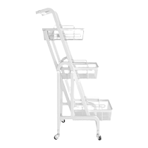 Small cart shelf Living room sofa side Foldable snacks storage shelves Multi-functional floor clamping slit storage racks