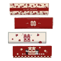 Red Wedding Air Conditioner Dust Cover 2023 New Universal All-Inclusive Gree Beauty Hanging Cabinet Machine Happy Word Cover zy