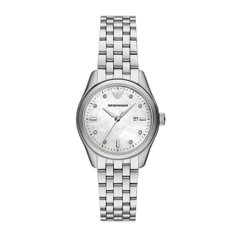 Armani white moonlight women's watch