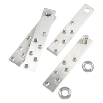 Invisible hinge 304 stainless steel heaven and earth axis concealed upper and lower wooden door secret door 360-degree rotating axis hidden hinge