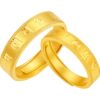 Saturday Blessing Gold 5G denominated pure gold ring, six-word motto of good luck, men's ring, women's ring, holiday gift