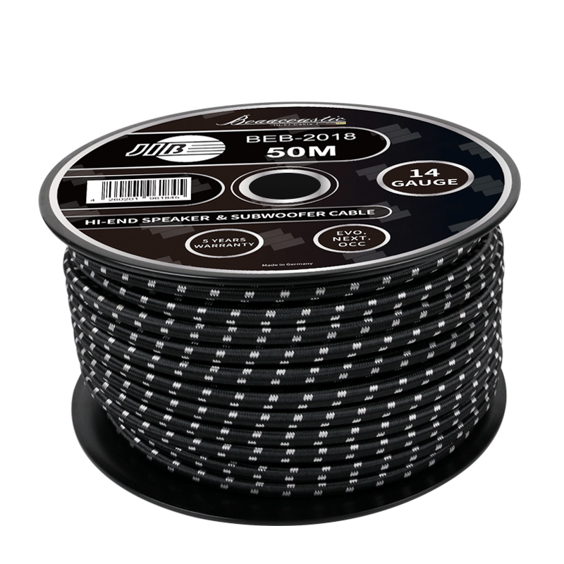 JIB德国蟒蛇原装进口HIFI高端发烧级双层屏蔽喇叭线6N单晶铜镀银加单晶铜线芯家庭影院环绕线音频线BEB2018