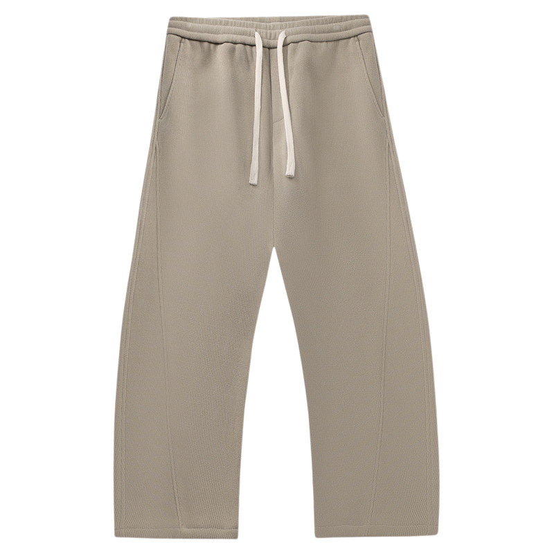 Heavy drape plus velvet scimitar casual pants