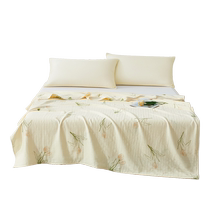 Luolai Home Textiles New Product Air-conditioned Blanket Student Dormitory Breathable Class A Cotton Gauze Blanket Washable Cover Blanket Sofa