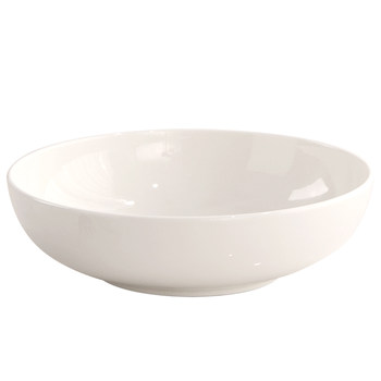 White bone porcelain plate deep dish dish