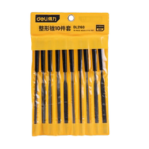 Deli steel file 10-piece shaping file set mini woodworking assorted file knife metal grinding tool DL2140