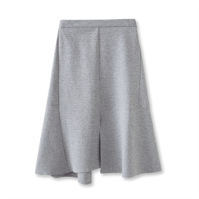 LILY Ole autumn women's three-dimensional skinny comfortable elastic casual versatile commuter fishtail skirt skirt