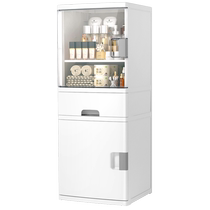 Book storage cabinet with door dust-proof installation-free snack vertical floor-to-ceiling storage cabinet toy clothes storage box wardrobe