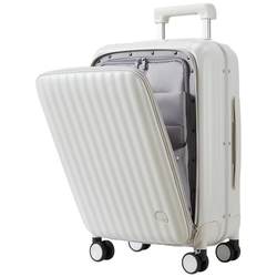 Aji front open -open luggage female 20 -inch side open chassis 18 -inch small aluminum frame strong tie rod suitcase