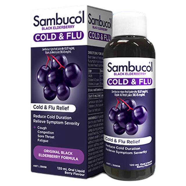 ຢານ້ໍາວິຕາມິນ sambucol elderberry ອົດສະຕາລີ