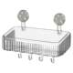 Suction cup storage rack for kitchen, bathroom and toilet without drilling holes