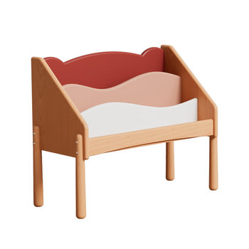 Bekekids solid wood children's bookshelf
